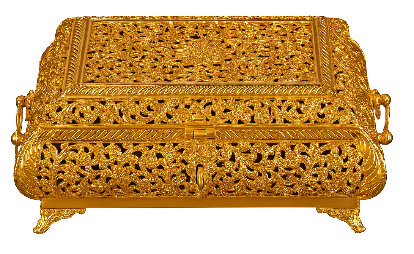 Traditional Gold Plated Copper Paandan