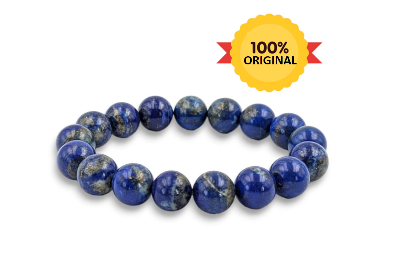 Lapis Lazuli Round Beads Bracelet