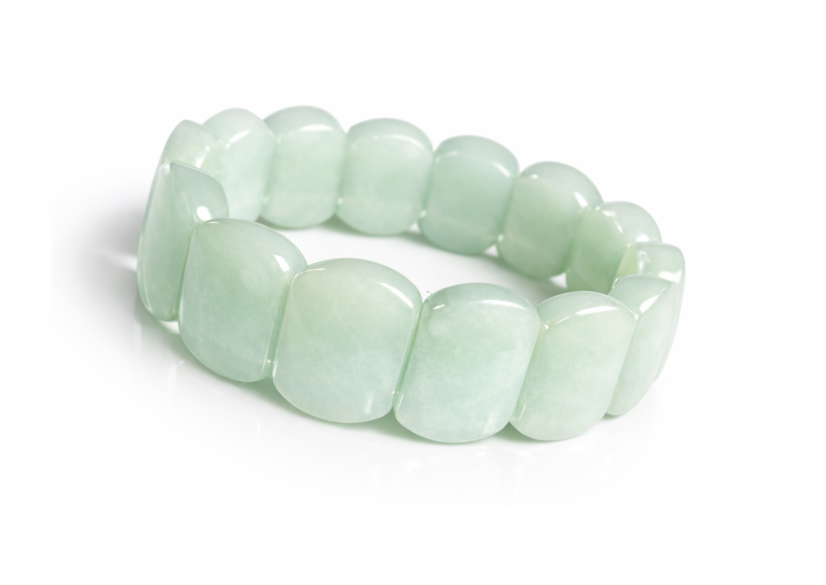 Natural Green Aventurine Emerald Cut Bracelet – Energized for Luck, Growth & Emotional Balance.