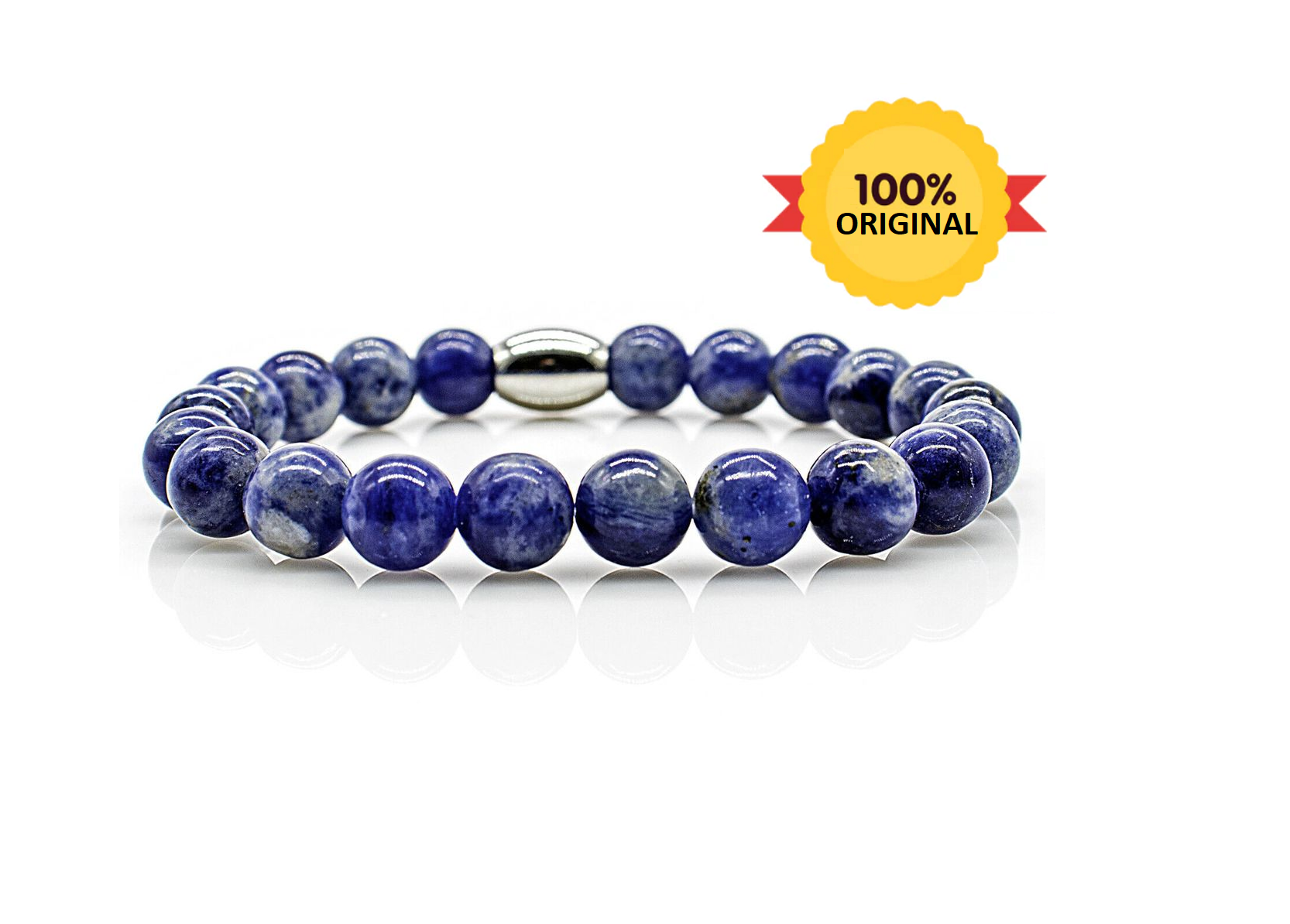Natural Sodalite Bracelet – Calmness, Strength & Courage