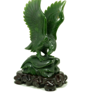 Carved Eagle Nephrite Jade